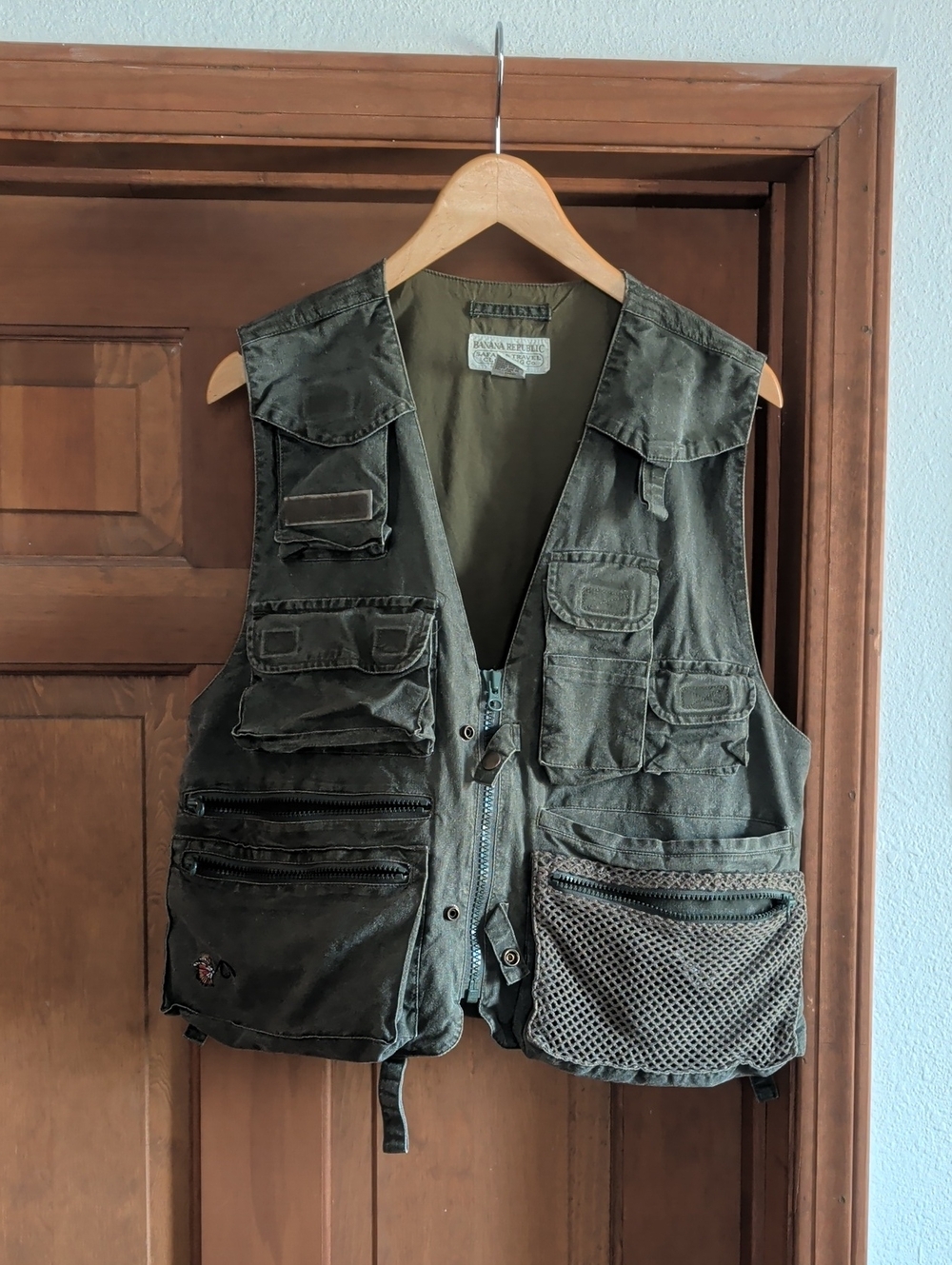 VINTAGE Banana Republic Olive Green Safari Jacket - Travel Label